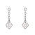 Cultured Freshwater Pearl (7x5mm) Dangling Earrings in Sterling Silver