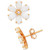 Opal (1-1/5 ct. t.w.) & White Topaz Accent Flower Stud Earrings in 14k Gold