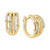 EFFY® Diamond Multirow Openwork Hoop Earrings (3/8 ct. t.w.) in 14k Gold