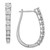 Diamond Graduated Oval Hoop Earrings (1 ct. t.w.) in Sterling Silver, Created for Macy's
