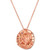 Peach Morganite (7/8 ct. t.w.) & Diamond (1/3 ct. t.w.) Adjustable 20" Pendant Necklace in 14k Rose Gold