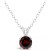 Gemstone Pendant Necklace in Sterling Silver