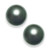 Tahitian Pearl (14mm) Stud Earrings in 14k White Gold