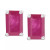 Ruby Stud Earrings (1-3/8 ct. t.w.) in 14k White Gold (Also in Emerald)
