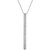 Diamond Stick Pendant Necklace (1/6 ct. t.w.) in Sterling Silver
