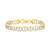 Men's Two-Tone Diamond Cut Mariner Link Bracelet in Sterling Silver & 14k Gold-Plate