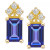 Ruby (1-3/8 ct. t.w.) & Diamond (1/8 ct. t.w.) Crown Stud Earrings in 14k Gold (Also in Emerald & Tanzanite)