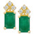 Ruby (1-3/8 ct. t.w.) & Diamond (1/8 ct. t.w.) Crown Stud Earrings in 14k Gold (Also in Emerald & Tanzanite)