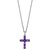 EFFY® Amethyst Cross 18" Pendant Necklace (5 ct. t.w.) in Sterling Silver