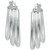 Small Triple Hoop Earrings in Sterling Silver, 18mm, Created for Macy's
