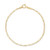 Children's Polished Valentino Link Bracelet in 14k Gold