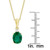 Green Quartz (2-3/8 ct. t.w.) & White Topaz Accent 18" Pendant Necklace in 18k Gold-Plated Sterling Silver