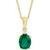 Green Quartz (2-3/8 ct. t.w.) & White Topaz Accent 18" Pendant Necklace in 18k Gold-Plated Sterling Silver