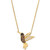 Multicolor Diamond Bird 19" Pendant Necklace (3/8 ct. t.w.) in 14k Gold