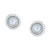 Blister Shell & Cultured Freshwater Pearl (2-1/2mm) Stud Earrings in Sterling Silver