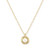 Love Knot Pearl (5 mm) Necklace Set in 14k Gold