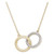 Diamond Double Circle Pendant Necklace (1/6 ct. t.w.) in in 10k Gold, Created for Macy's