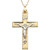 14k Gold Two-Tone Large Crucifix Pendant