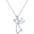 Diamond Angel Pendant Necklace (1/10 ct. t.w.) in Sterling Silver