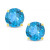 Swiss Blue Topaz (1-1/8 ct. t.w.) Stud Earrings in 14K White or Yellow Gold