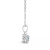 Aquamarine (3/8 ct. t.w.) and Diamond Accent Pendant Necklace in Sterling Silver (Also Available in Emerald)
