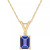 Tanzanite (1 ct. t.w.) & Diamond Accent 18" Pendant Necklace in 14k Gold or 14k White Gold