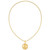 Men's Coin 24" Pendant Necklace in 14k Gold-Plated Sterling Silver