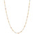 Beaded Chain 18" Statement Necklace in 10k Tricolor Gold-Plate