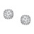 Certified Lab Grown Diamond Halo Stud Earrings (3 ct. t.w.) in 14k White Gold