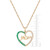 Emerald (3/8 ct. t.w.) & Diamond (1/8 ct. t.w.) Mom 18" Pendant Necklace in 14k Gold