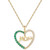 Emerald (3/8 ct. t.w.) & Diamond (1/8 ct. t.w.) Mom 18" Pendant Necklace in 14k Gold