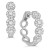 Diamond Halo Small Hoop Earrings (1/2 ct. t.w.)