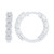 Diamond In & Out Small Hoop Earrings (1 ct. t.w.) in 10k White Gold