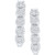 Diamond In & Out Small Hoop Earrings (1 ct. t.w.) in 10k White Gold