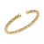 Pyramid Link Polished End Cuff Bracelet