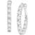Lab Grown Diamond Emerald-Cut In & Out Medium Hoop Earrings (5 ct. t.w.) in 14k White Gold