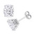 Moissanite Oval Stud Earrings (4 ct. t.w.) in Sterling Silver