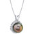 Cultured Tahitian Pearl (10mm) & Diamond (1/5 ct. t.w.) Halo 18" Pendant Necklace in 14k White Gold