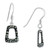 Gray Crystal Geometric Drop Earrings in Sterling Silver, Created for Macy's
