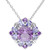 Amethyst (1-7/8 ct. t.w.) & Tanzanite (1 ct. t.w.) 18" Pendant Necklace in Sterling Silver
