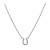 Cubic Zirconia Horseshoe Pendant Necklace in 18k Gold-Plated Sterling Silver, 16" + 2" extender, Created for Macy's