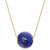 Jade Bead Pendant Necklace in 14k Gold, 16" + 2" extender (Also in Lapis Lazuli)