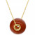 Jade Bead Pendant Necklace in 14k Gold, 16" + 2" extender (Also in Lapis Lazuli)