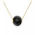 Jade Bead Pendant Necklace in 14k Gold, 16" + 2" extender (Also in Lapis Lazuli)