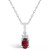 Ruby (5/8 Ct. t.w.) and Diamond Accent Pendant Necklace