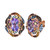 Multi-Gemstone Floral Cluster Statement Stud Earrings (7-3/4 ct. t.w.) in 14k Rose Gold
