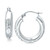 Small Embellished Hoop Earrings in Sterling Silver, 25mm, Created for Macy's