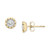 Diamond Miracle Plate Stud Earrings (1/5 ct. t.w.) in 14k Two-Tone Gold
