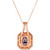 Blueberry Tanzanite (1-3/4 ct. t.w.) & Diamond (1-1/10 ct. t.w.) Pendant Necklace in 14k Rose Gold, 18" + 2" extender