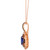 Blueberry Tanzanite (1-3/4 ct. t.w.) & Diamond (1-1/10 ct. t.w.) Pendant Necklace in 14k Rose Gold, 18" + 2" extender